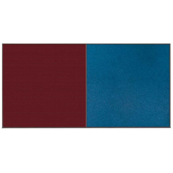 Enclosed Corkboard, 1 Door, 72"x36", 4" Fra, UV3411-BLACK-COBACC